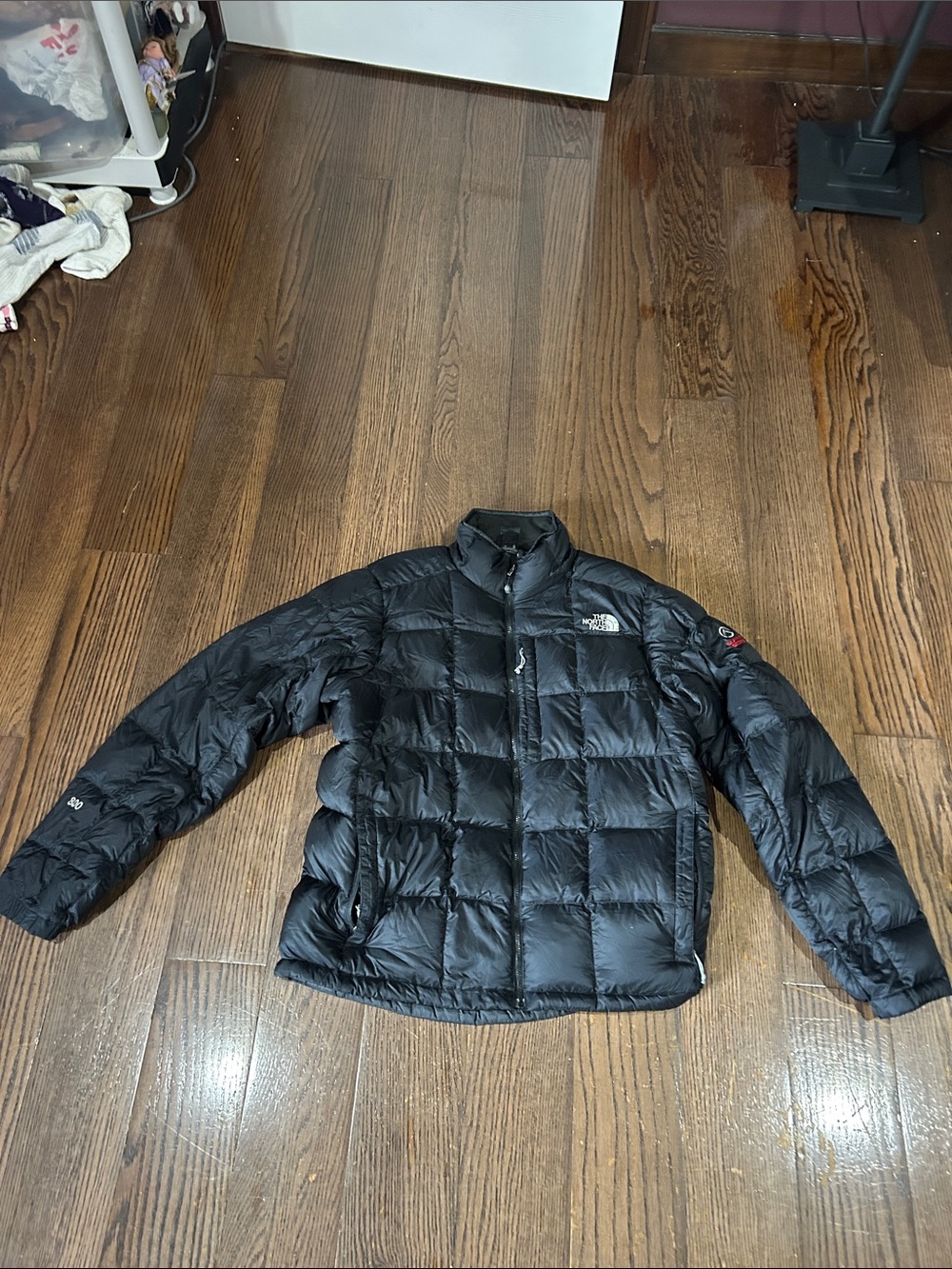 The North Face Black Men's Quilted Down Puffer Jacket summit series M